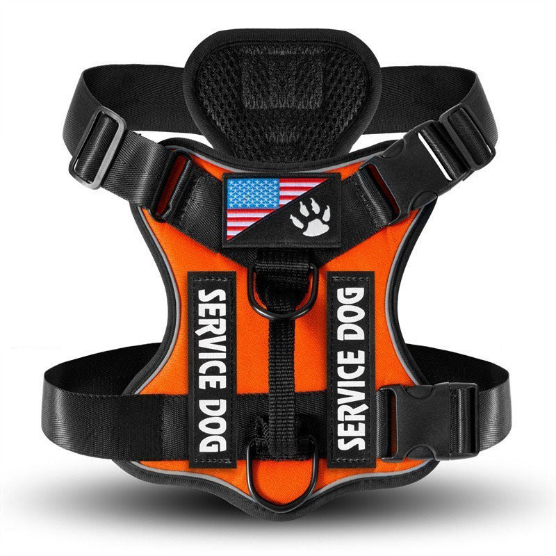 Reflective tactical dog harness and lead set, ideal for everyday use