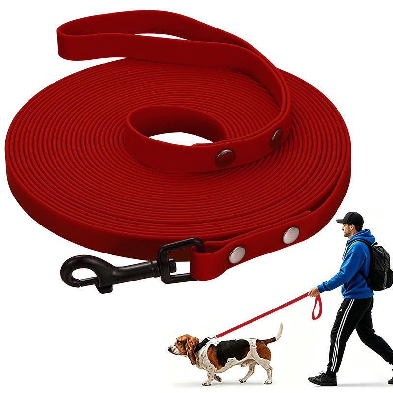 Waterproof PVC dog training lead, available from Pet Royale UK