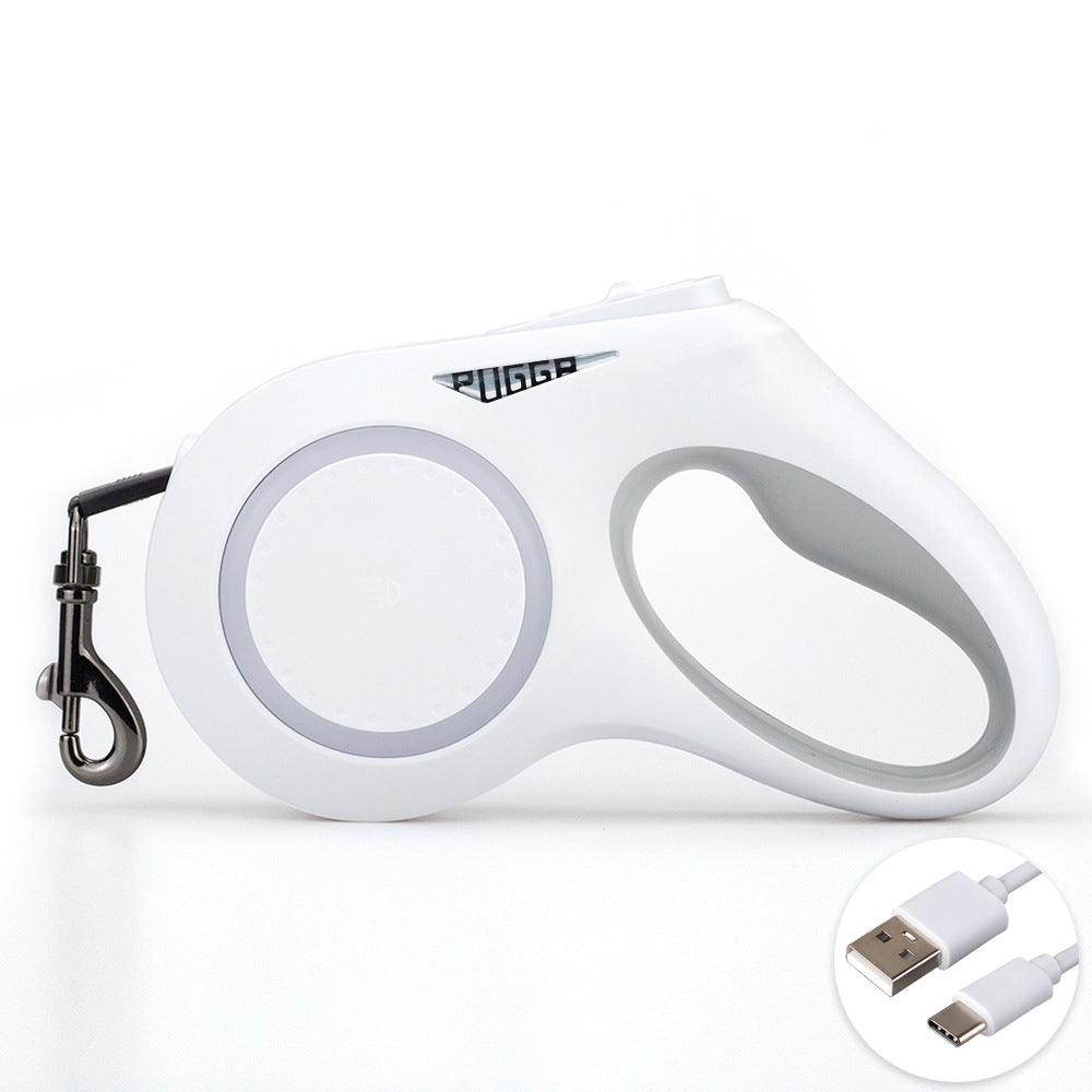 Rechargeable retractable dog lead with LED light, product image 5