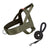 Tactical no escape dog harness in khaki on a large dog