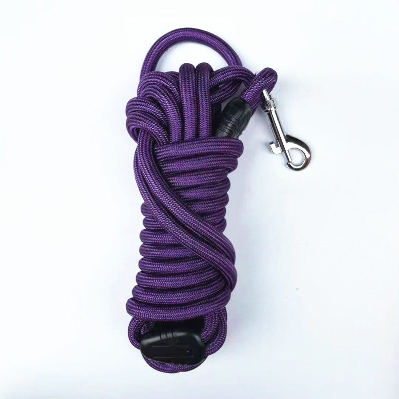 Long dog training lead in 5 colour options