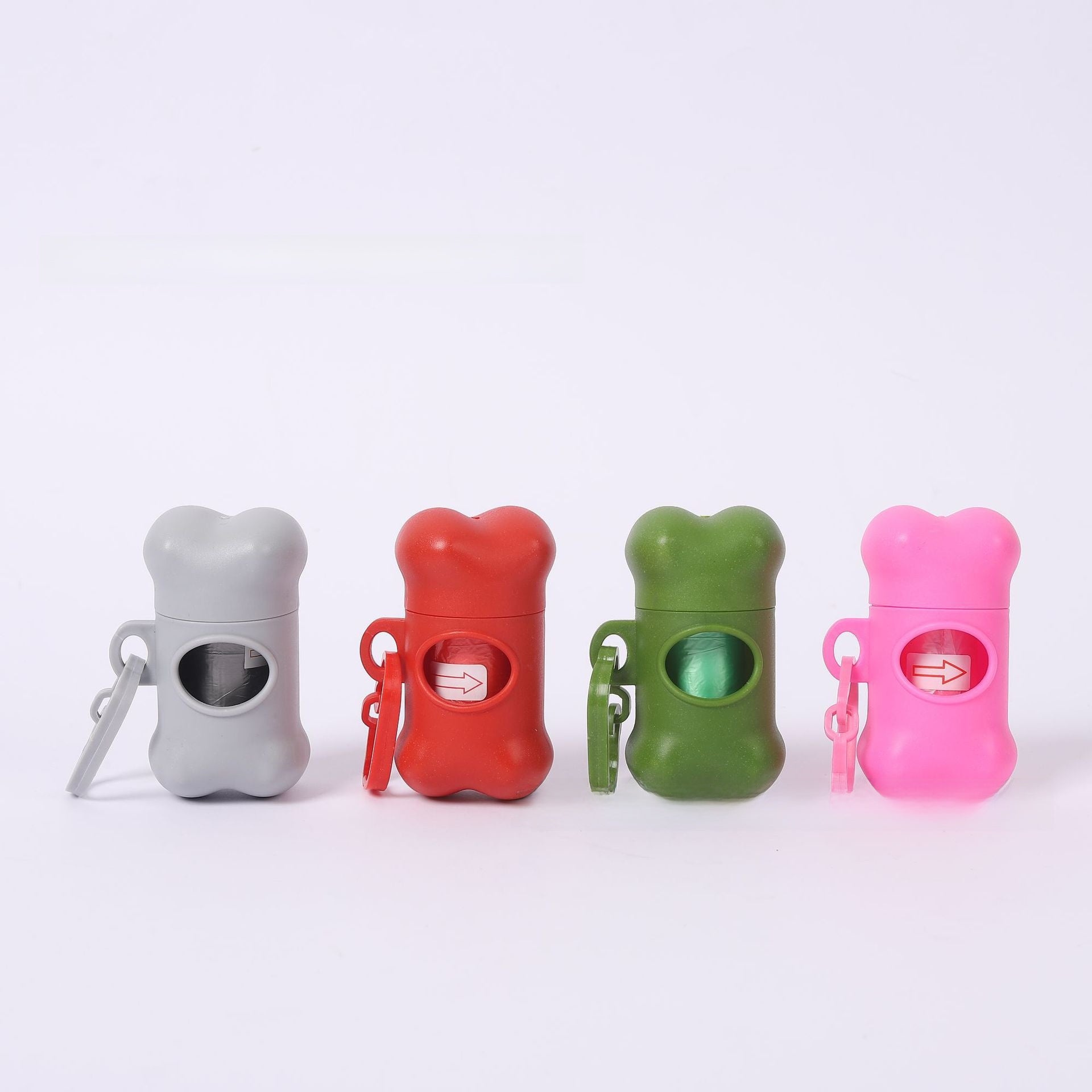 Bone Shaped Poop Bag Dispenser with Frosted Finish