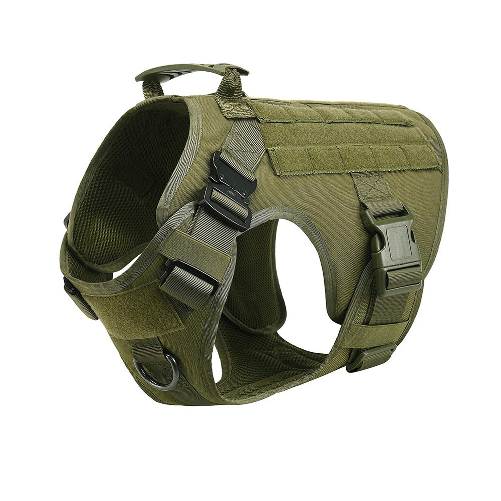 Tactical nylon collar and lead for dogs, ideal for everyday use