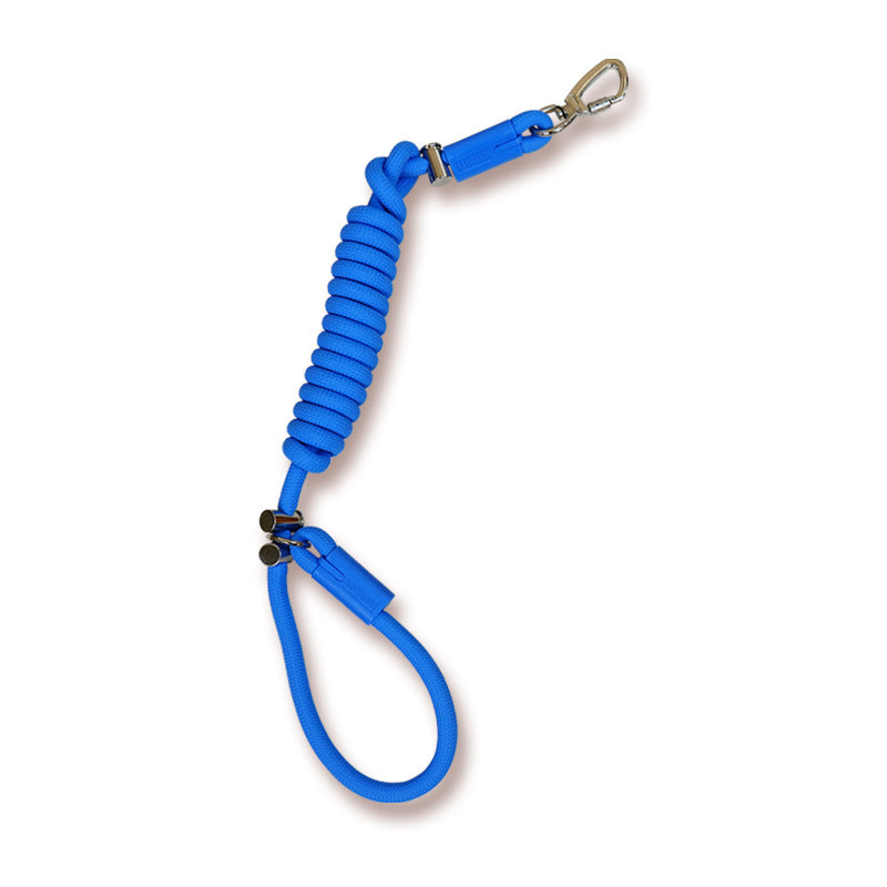 Adjustable crossbody rope dog lead in 8 colour options