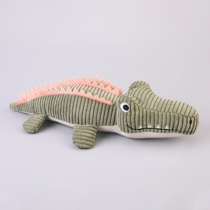 Plush crocodile squeaker toy for dogs and cats - photo 8