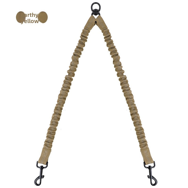 Double ended retractable lead for walking two dogs from one handle