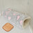 Flannel pet tunnel sleeping bag for small pets in Grey Heart with Cooling Mat