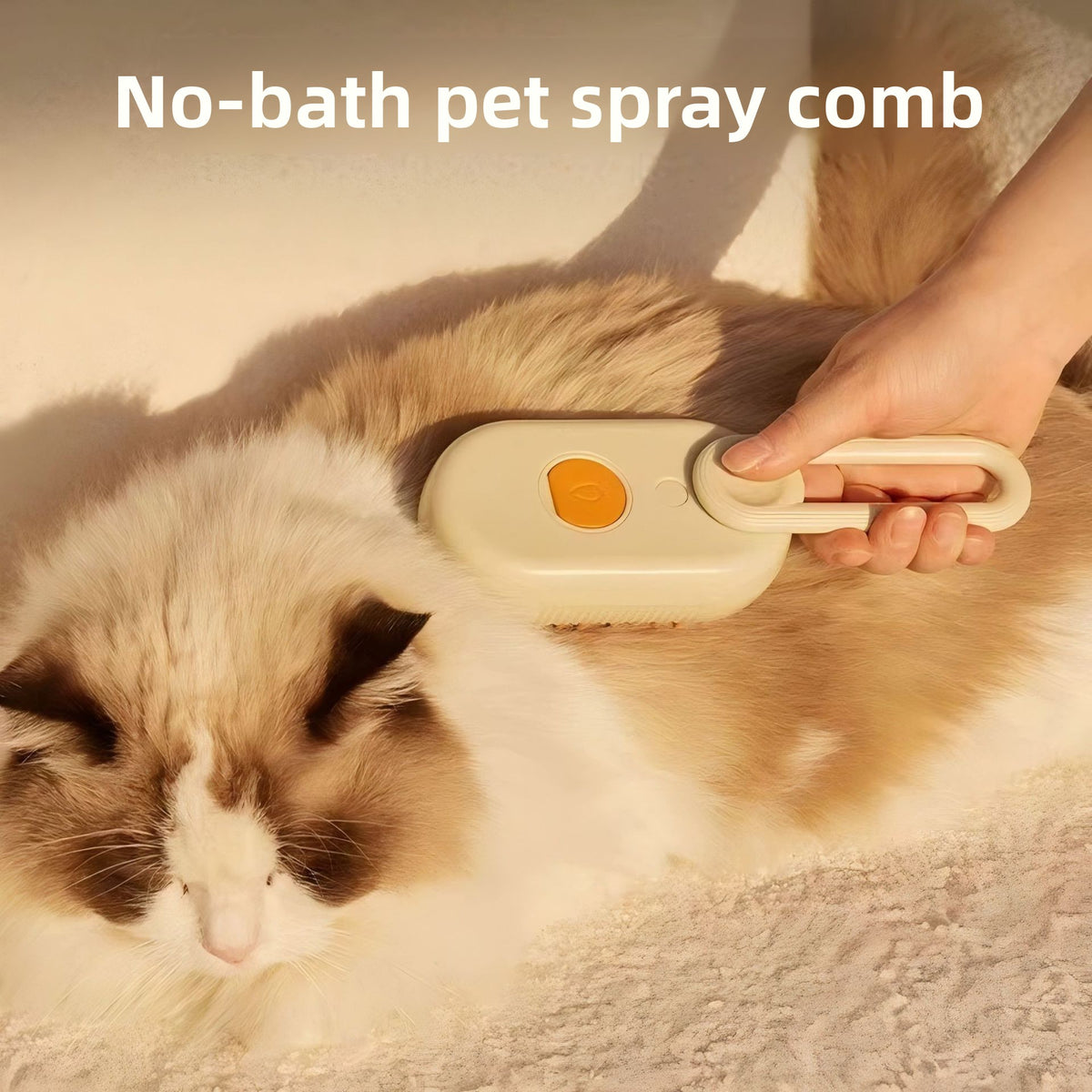 Rechargeable Steam Massage Comb for Pet Hair Removal, Dogs and Cats