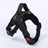 Breathable adjustable dog harness with reflective lead in Breathable Mesh Blue, showing size and shape