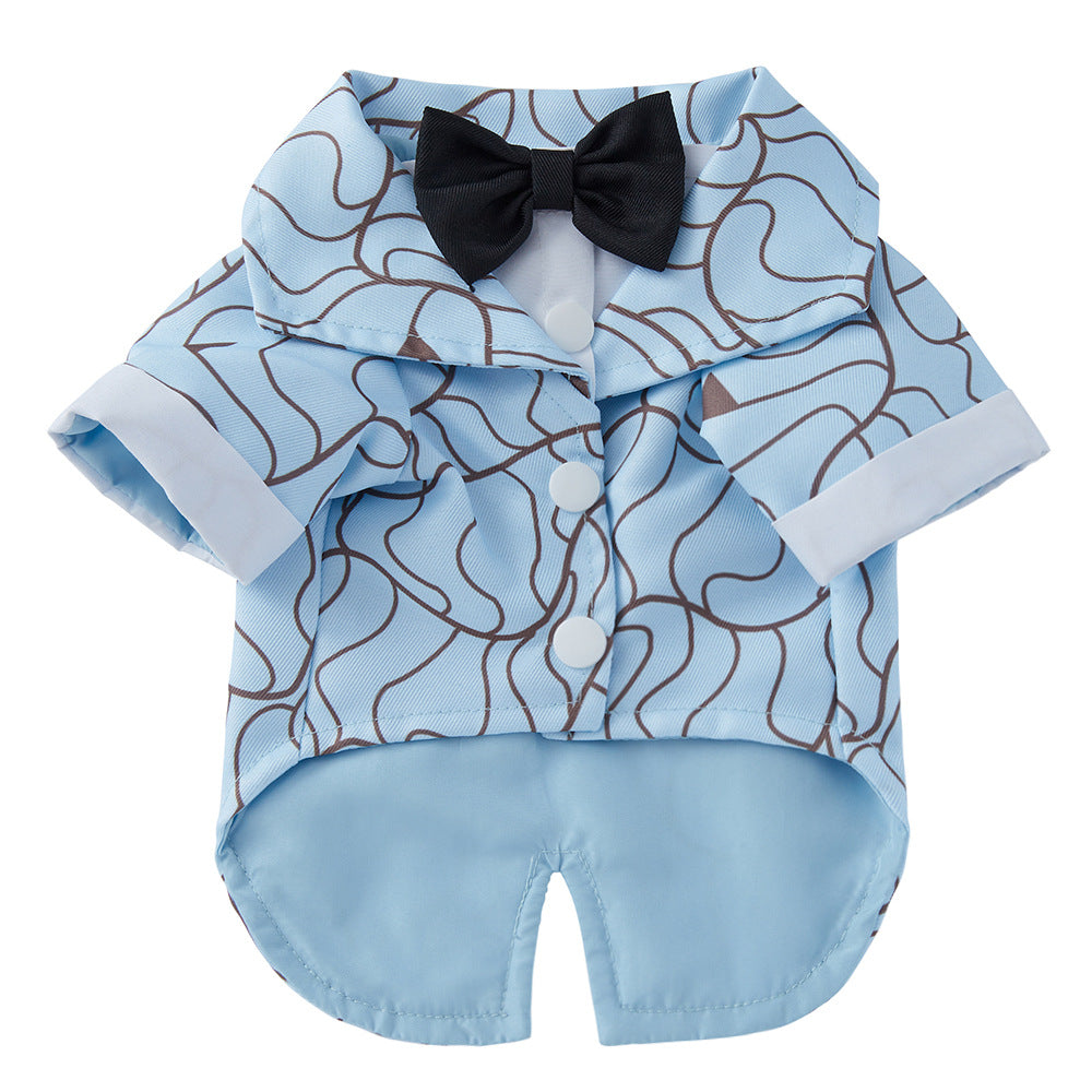 Formal dog suits with ties in a range of designs
