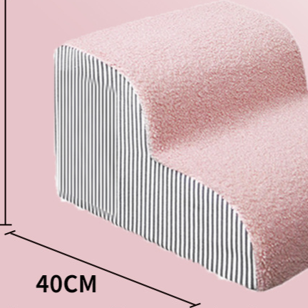 Pet ramp stairs with removable washable cover in Pink 2 Step Upgraded, size Ramp Stairs