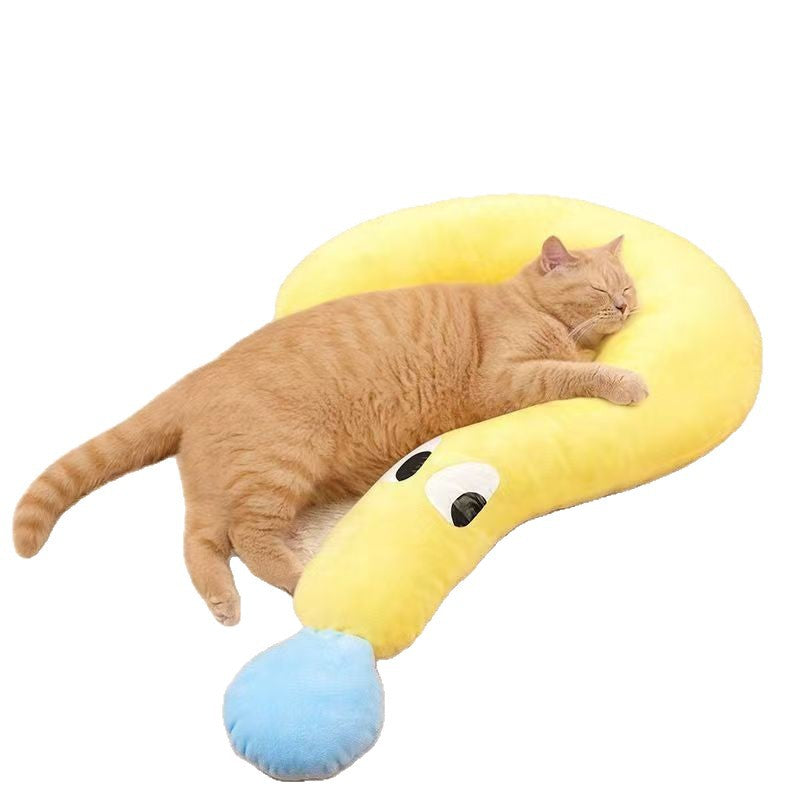 Yellow and blue pet pillow mats shown side by side - photo 5