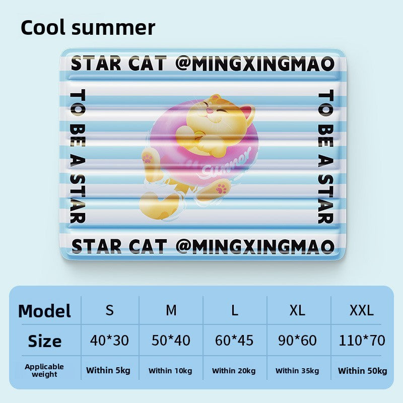 Oxford cloth gel pet cooling mat in Cool Summer, size Small 40 x 30cm