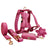 Rose red velvet dog collar and lead, main product photo