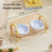 Anti-Spill Elevated Double Pet Bowl in Plastic or Ceramic with Neck Protection