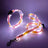 USB rechargeable LED dog collar and lead in Orange Lead, top view
