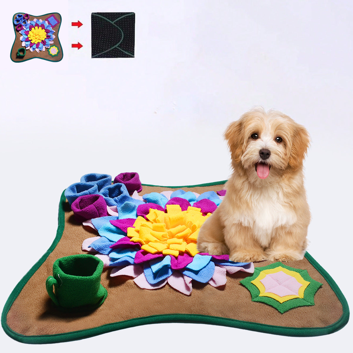 Polyester Dog Sniffing Mat for Stress Relief and Slow Feeding