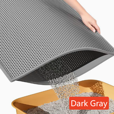 Thick Waterproof Cat Litter Mat, Double Layer EVA Design