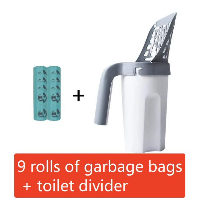 Cat Litter Scoop with Built-In Waste Bin and Storage