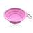 Outdoor Portable Folding Silicone Pet Bowl with Carabiner, 350ml and 650ml Sizes