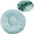 Round long plush nest bed for cats and dogs in Gradient Green
