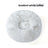 Plush round padded dog and cat bed in Gradient White Coffee
