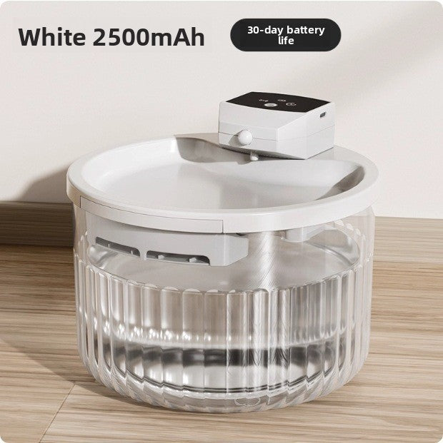 Cordless 3L Stainless Steel Cat Water Fountain with Infrared Sensor and Filter