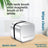 Magnetic double sided aquarium glass cleaner, black or white, view 1