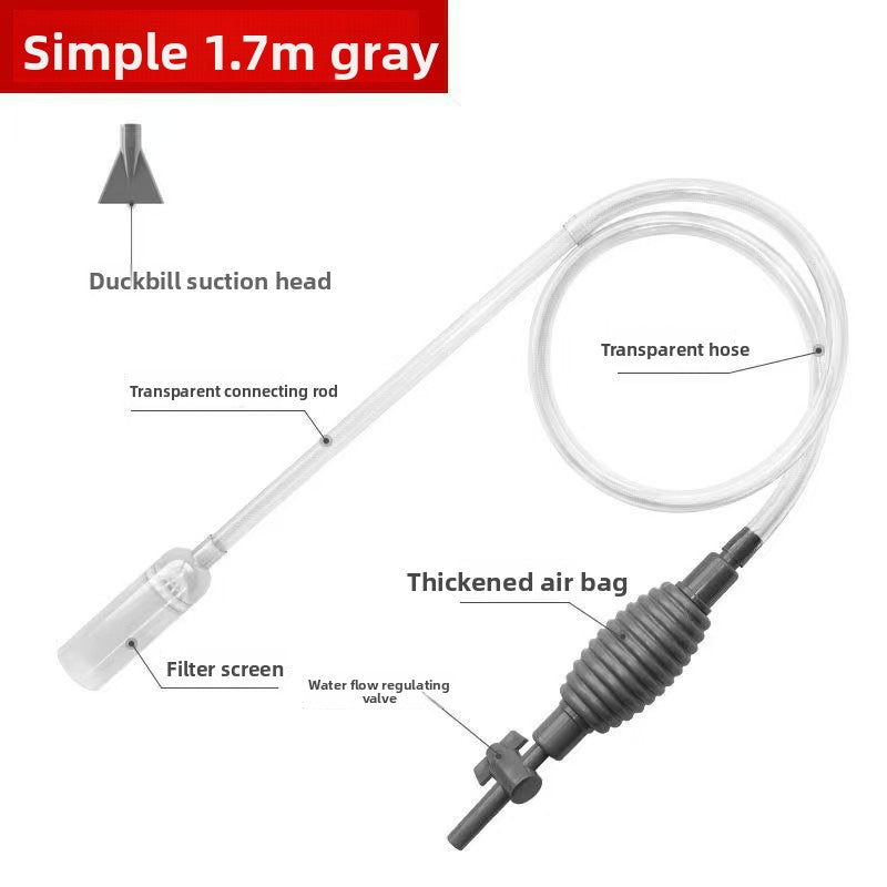 Fish Tank Water Changer Hose, Manual Siphon Cleaning Tool