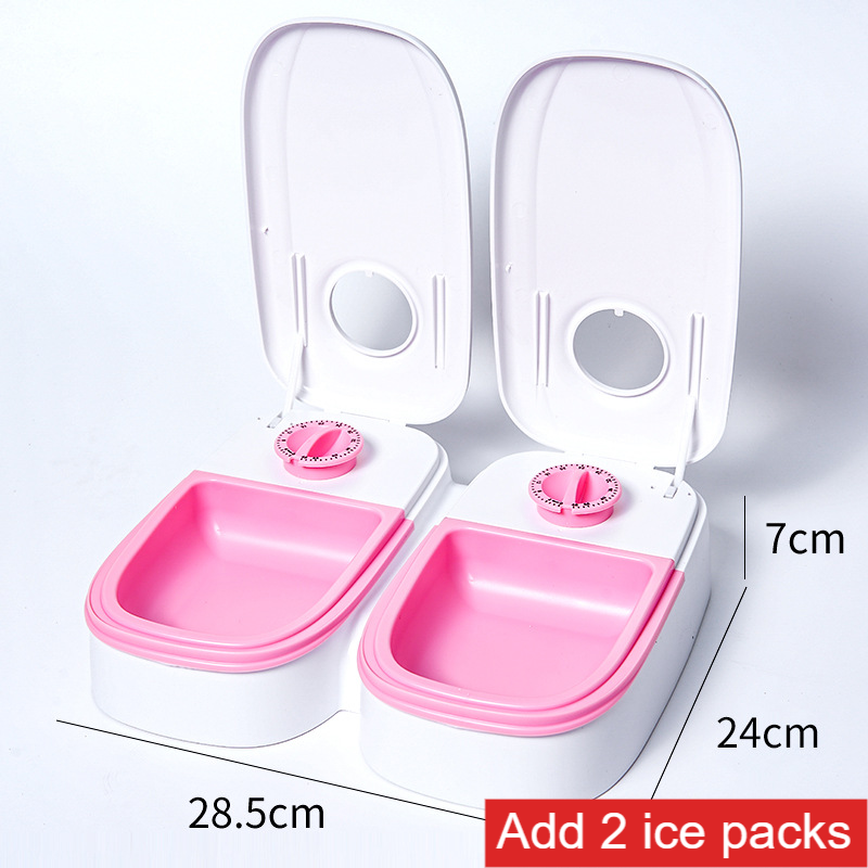 Smart Automatic Pet Feeder with Timed Single or Double Meal Dispensing and Ice Pack Option