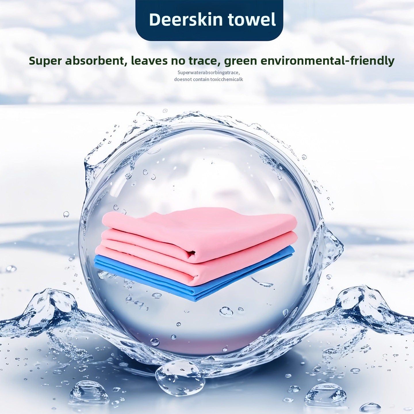 Super Absorbent Pet Drying Towel, Quick Dry Imitation Deerskin