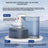 3L Gravity-Flow Pet Water Fountain with Rechargeable Battery for Cats and Small Dogs
