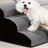 Pet ramp stairs with removable washable cover, shown in 27 colours and styles