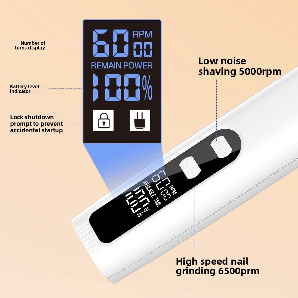 Digital Display Pet Clipper with Nail Grinder, 2-in-1 or 4-in-1 Kit