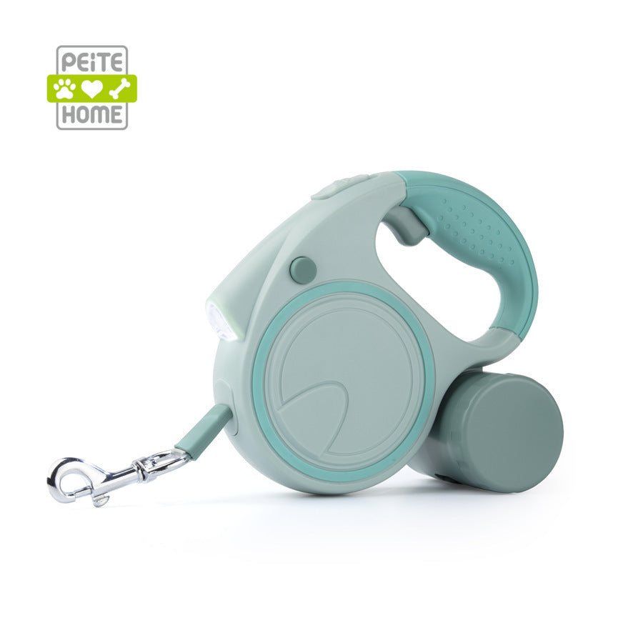 Automatic retractable dog lead with LED lights in 5 colour options