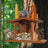Wooden Squirrel Feeder Outdoor Garden Bird Feeder Ornaments