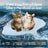 Leaf print cooling ice pad for pets, close-up detail view