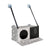 Suction cup hanging window cat bed, alternative angle view