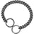 Cuban link stainless steel chain dog collar, ideal for everyday use