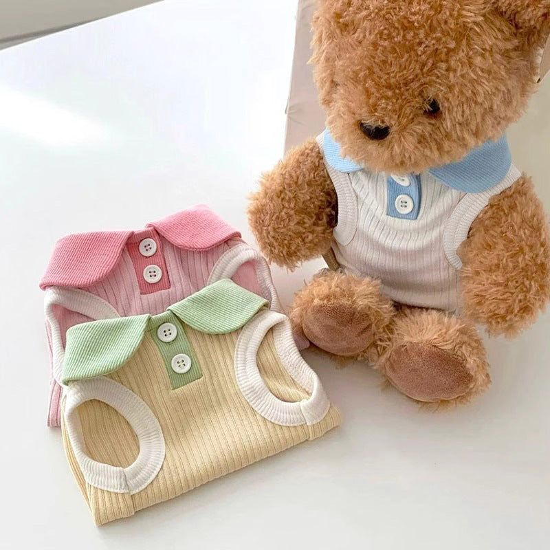 Striped polo shirt for small dogs and cats, available in 3 colours, image 5