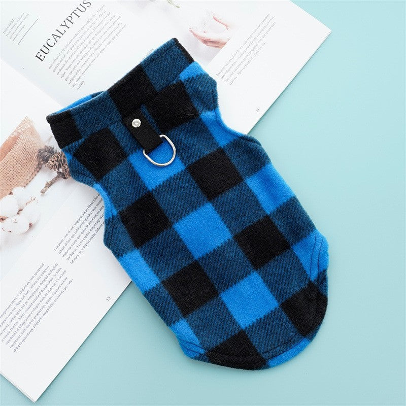 Soft hooded pet sweatshirt with pocket in Pink, top view