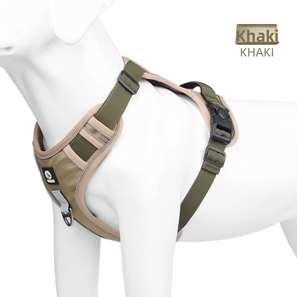 Padded Oxford reflective dog harness, available from Pet Royale UK