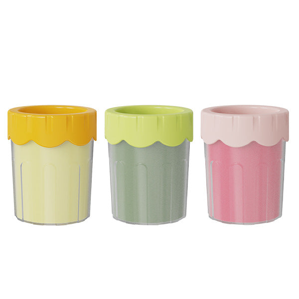 Manual Silicone Paw Cleaning Cup for Cats and Dogs, No Power Needed