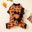 Four leg Halloween pumpkin costume for dogs and cats, in Orange and Black, image 6
