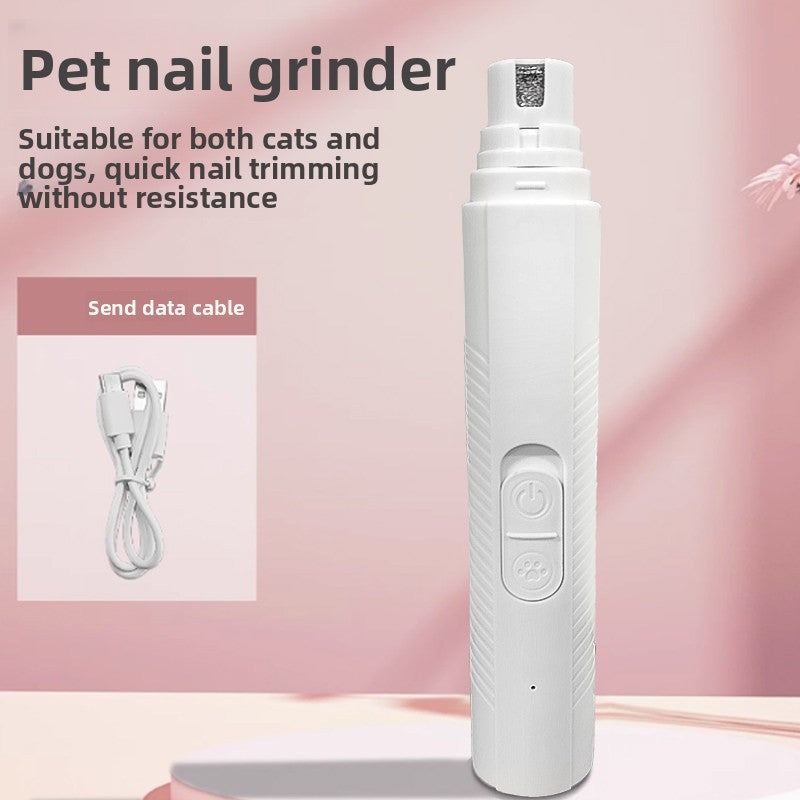LED Electric Dog Nail Grinder with Multiple Grinding Heads
