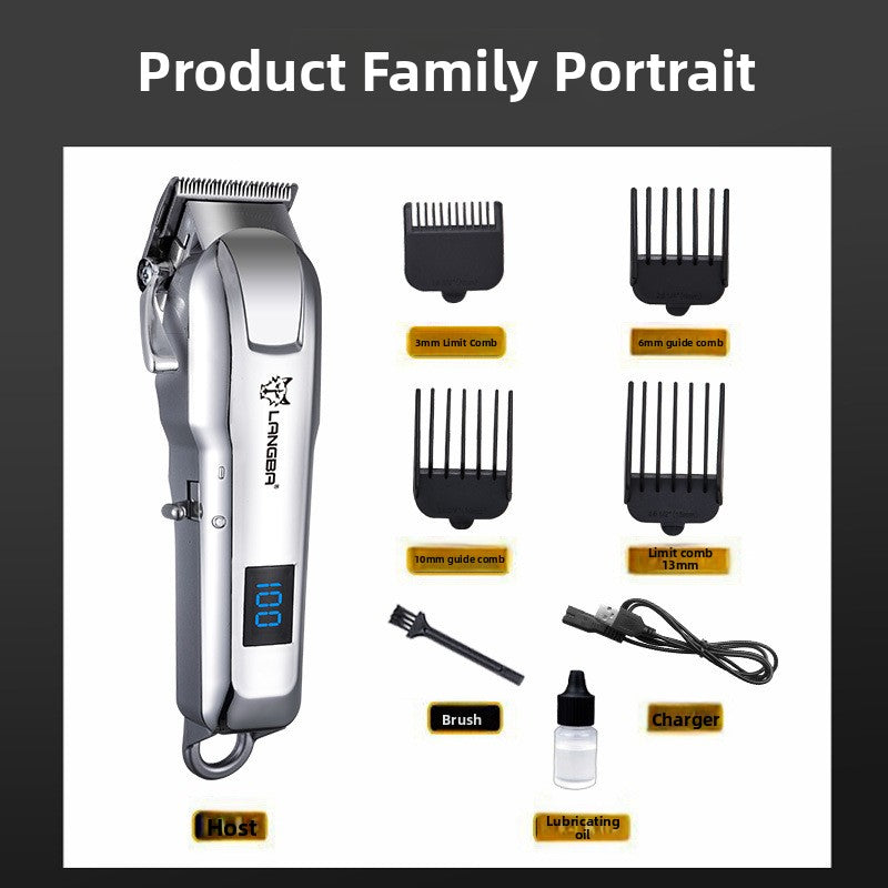 USB Pet Hair Trimmer with LCD Battery Display for Dogs and Cats