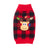 Christmas and Halloween knitted dog jumper in Halloween Skeleton, in a home setting