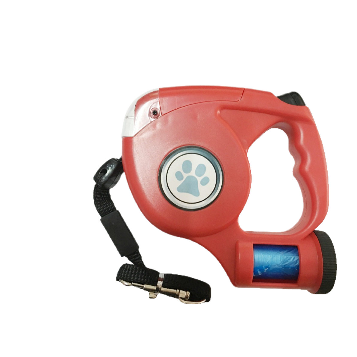 LED retractable dog lead with waste bag dispenser, product image 5