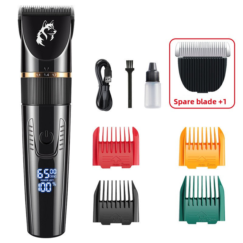 Waterproof Pet Hair Clipper with Guide Combs, Quiet and Rechargeable
