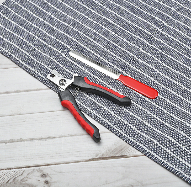 Stainless Steel Pet Nail Clippers with Wave or Curved Handle